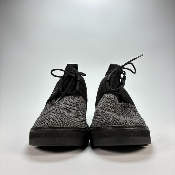 Eileen Fisher Wilson Black Gray High Top Wedge Sneakers Shoes Women's Size 6.5 - Picture 2 of 10